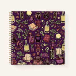 Mystische Alchimie - Vintage Halloween-Vibes Notizbuch