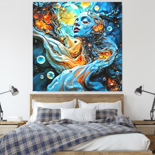 Mystische ätherische Kunst Leinwanddruck