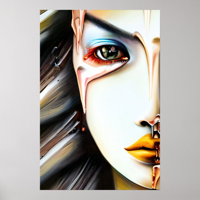 Mystische Ätherische Schöne Frauen Poster (Vorne)