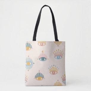 Mystische Augen nahtloses Muster, mystischer Hinte Tasche
