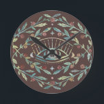 Mystische Augen Rose Weinreben Magischer Boho farb Runde Wanduhr<br><div class="desc">Dieses handgefertigte Muster macht ein phantastisches Design für Ihre Zuhause. Karo aus meinem Shop für mehr oder lass mir wissen,  wenn Sie etwas Angewohntes wollen!</div>