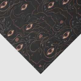 Mystische Augen und florale Gesichter Tissue-Papie Seidenpapier
