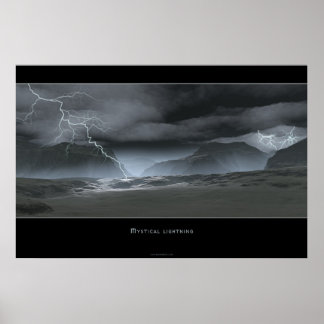 Mystische Blitze Poster