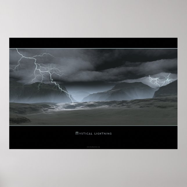 Mystische Blitze Poster (Vorne)