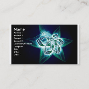 mystische Blume Visitenkarte