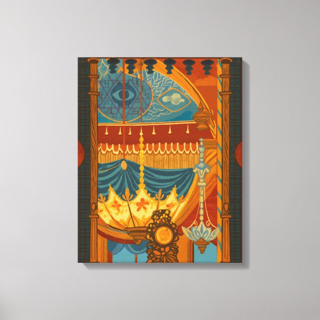 Mystische Deckenwerbung aus Brightons Musikraum Leinwanddruck (Vorderseite)