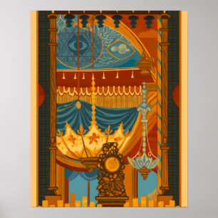 Mystische Deckenwerbung aus Brightons Musikraum Poster