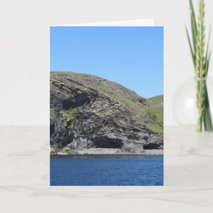 Mystische Drachen Felsen Klippen Skye Surreal Land Karte