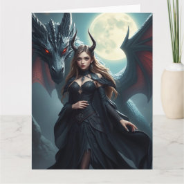 Mystische Drachenkunst Karte