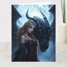 Mystische Drachenkunst Karte