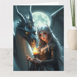 Mystische Drachenkunst Karte