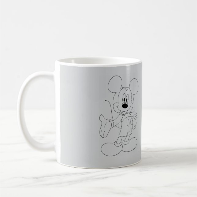 Mystische dunkle abstrakte Kunstdesign | Moderne M Kaffeetasse (Links)