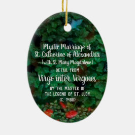 Mystische Ehe der St. Catherine von Alexandria Keramik Ornament