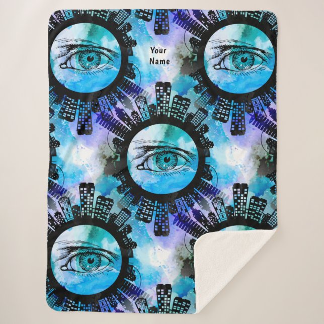 Mystische Eleganz im zeitgenössischen Stil Sherpadecke (Vorderseite)