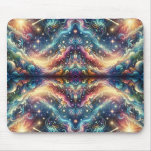 Mystische Fantasy Farbige Himmlische Ferne Burg Mousepad