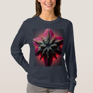 Mystische Feather Star Designed Girls Long Sleeve T-Shirt