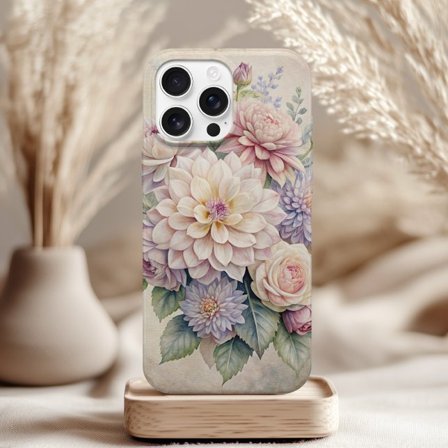 Mystische florale Telefonzelle - Hexen-Garten-Träu Case-Mate iPhone Hülle (Mystical Floral Phone Case - Witch’s Garden Dreams on a table with neutral boho decor)