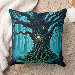 Mystische Forest Eye Tree Art Kissen