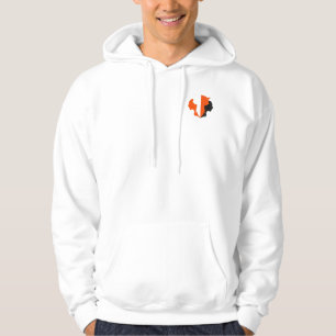 Mystische Fox- und weibliche Silhouette Morphing D Hoodie