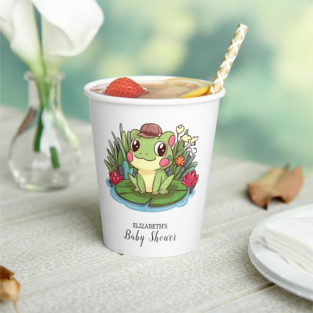 Mystische Frog-Babydusche Pappbecher (In Situ)