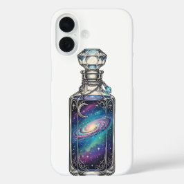 Mystische Galaxie in einer Flasche iPhone 16 Hülle