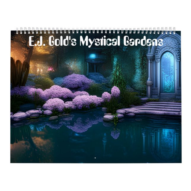 Mystische Gärten von E.J. Gold Kalender (Titelbild)