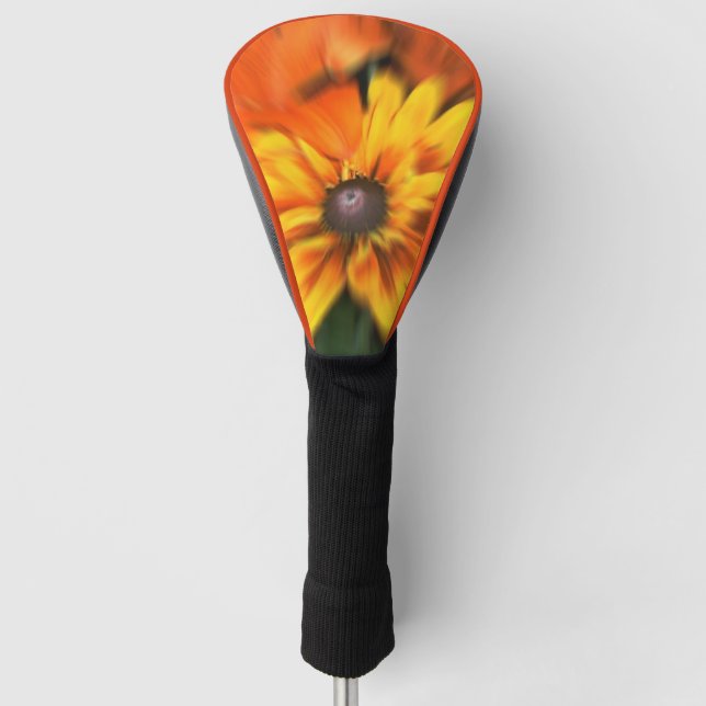 Mystische Gelbe Blume Golf Headcover (Vorderseite)