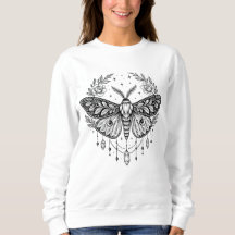Mystische gothische Motte Botanische himmlische Li
