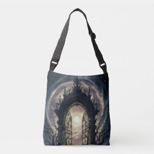 Mystische gotische Bogen-Fantasie-Tasche Tragetaschen Mit Langen Trägern