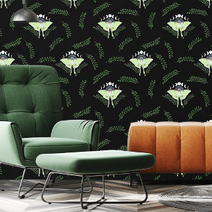 Mystische Grüne Ätherische Mondsichelschmetterling Tapete