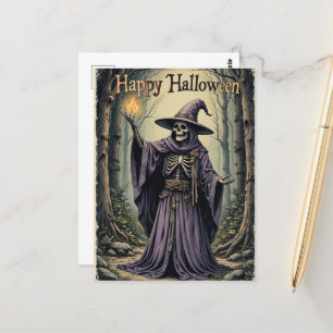 Mystische Grußworte der verzauberten Lila Hexe Postkarte