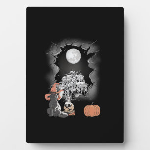 Mystische Halloween Cat Fairy Tale Occult Children Fotoplatte