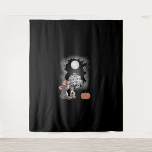 Mystische Halloween Cat Fairy Tale Occult Children Wandteppich
