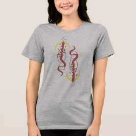 Mystische Hände wie oben so unter Schlangen Tri-Blend Shirt