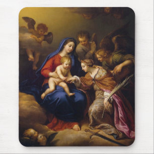 Mystische Heirat von St. Catherine Mousepad