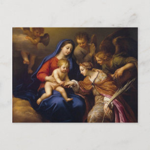 Mystische Heirat von St. Catherine Postkarte
