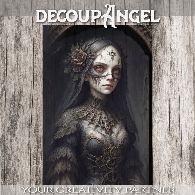 Mystische Hexe: Clarissa - Decoupage - Seidenpapier (Von Creator hochgeladen)