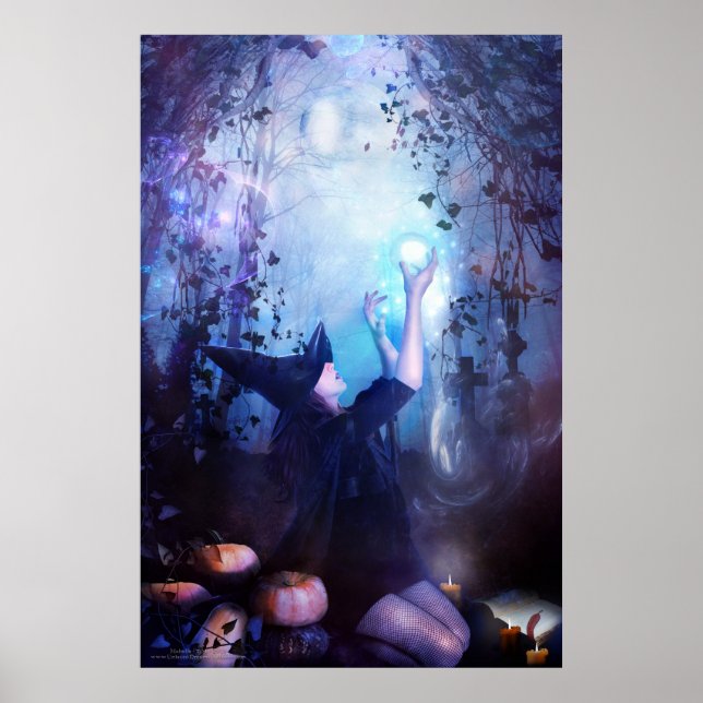 Mystische Hexe Poster (Vorne)