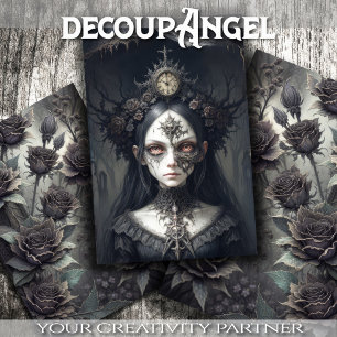 Mystische Hexe: Rose - Entkopplung - Geschenkpapier Set