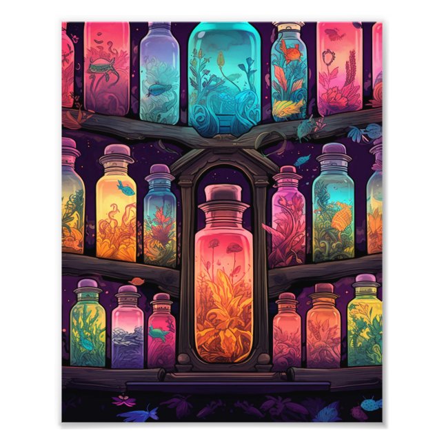 Mystische Hexenhütte Fotodruck (Vorne)