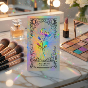 Mystische Holografische Tarot-Schönheitsvermarktun Visitenkarte