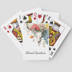 Mystische Jahreszeiten Samhain Hexen-Design Spielkarten