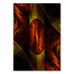 Mystische Jungle Abstrakt Art Table Card Tischnummer