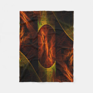 Mystische Jungle Abstrakte Kunst Fleecedecke