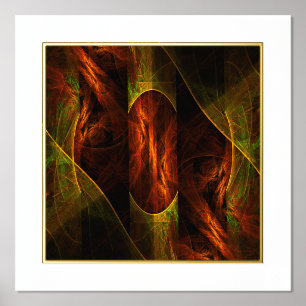 Mystische Jungle Abstrakte Kunst Foliendrucke