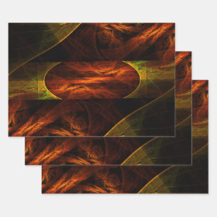 Mystische Jungle Abstrakte Kunst Geschenkpapier Set