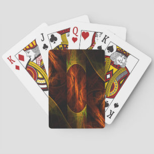 Mystische Jungle Abstrakte Kunst Spielkarten