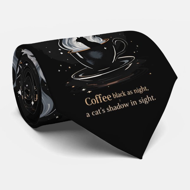 Mystische Kaffeekasse Krawatte (Gerollt)