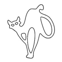 Mystische Katze ein mutiger Ausdruck von Eleganz