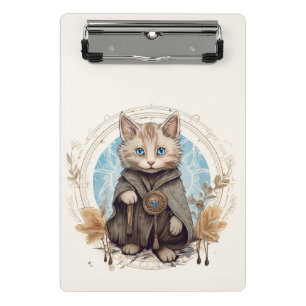 Mystische Katze Mini Klemmbrett